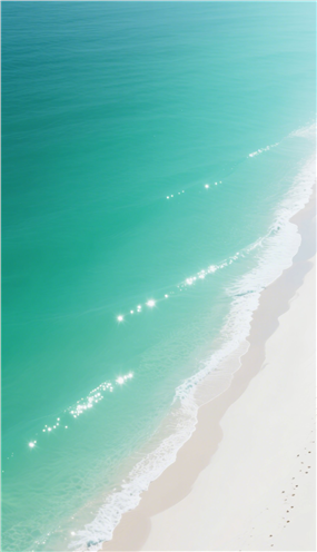 极简风格海水沙滩背景图片